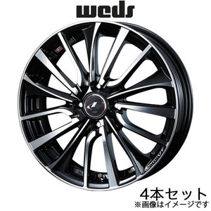 レオニスVT S660 JW5 17インチ アルミホイール 4本 パールブラック/ミラーカット 0036344 WEDS LEONIS VT