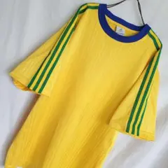 adidas アディダス サッカー ブラジル代表 半袖 Tシャツ ウェア L 黄