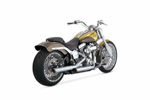 07~16 ソフテイル FXSB FXST FLST FXCW Vance&Hines バンス＆ハインズ ツインスラッシュ スリップオン マフラー サイレンサー