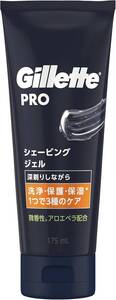 1個 ジレット プロ シェービングジェル 175 ml