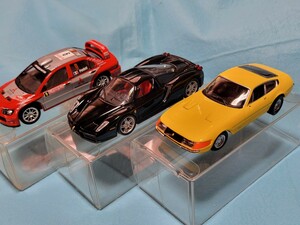 新品未展示　FERRARI 365GTB /4 ENZO FERRARI MITSUBISHI LANCER WRC MC 3台セット　1/43　