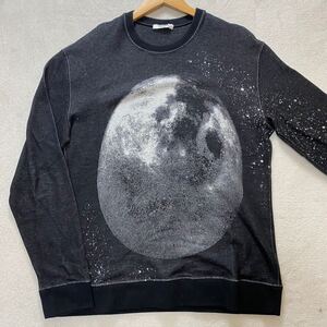 【極美品・名作】 VALENTINO ヴァレンティノ メンズ クルーネック ニット セーター ムーンダスト moon dust ウォッシュグレー Mサイズ