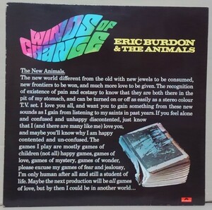 【LP】ERIC BURDON ＆ THE ANIMALS / WINDS OF CHANGE■ドイツ盤/2391 293■エリック・バードン＆アニマルズ