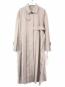 sacai サカイ 23SS Cotton Gabardine コットンギャバジンプリーツトレンチコート 23-06438 ベージュ系 1 ITXU1VZY84J4