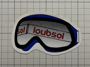 フランス 古いステッカー：loubsol スキー ゴーグル スノーボード サングラス アウトドア ビンテージ 海外 +Fe