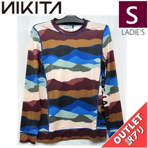 【OUTLET】 NIKITA STRAIGHTAWAY LS TEE MOUNTAIN SCAPE Sサイズ レディース インナー ファーストレ イヤー 日本正規品