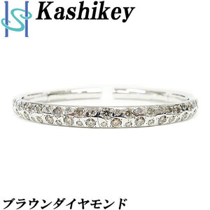 年末大感謝祭【最大40%OFF】カシケイ ブラウンダイヤ バングル 4.80ct K18WG メランジェ ブランド Kashikey 送料無料 美品 中古 SH95592