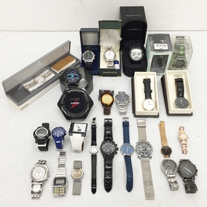 1411028L★ 【ジャンク】腕時計まとめ　セイコー/G-SHOCK/NIXON/DIESEL/Salvatore Marra/エンポリオ アルマーニ/カシオ　※不動品