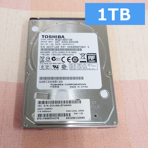 正常品 TOSHIBA 1TB(1000GB) 2.5インチ HDD 送料無料 