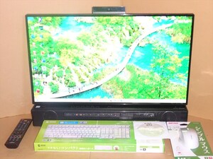 富士通27型モニタ一体型 Core i7 Win11 24H2 高速新品M2SSD 512GB 2TB office2021 ブルーレイ 地デジ・BS・CS Wチューナ搭載 FH90/D2