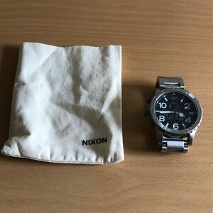 590-0010 NIXON ニクソン メンズ腕時計　金属ベルト　クオーツ クロノグラフ　THE 51-30 CHRONO 電池切れ　動作未確認