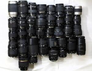 AFレンズ CANON EF 75-300mm F4-5.6 EF-S 17-85mm F4-5.6 IS USM EF 28mm F2.8 NIKON AF-S 18-70mm F3.5-4.5G ジャンク扱い まとめセット