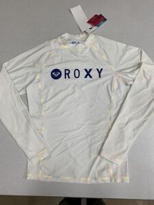 ◆ROXY◆ロキシー◆ラッシュガード◆白◆新品◆L◆長袖ラッシュ◆レインボー・ステッチ◆UPF５０＋◆03