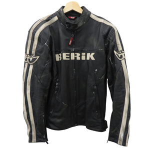 【1円】BERIK ベリック LJ-8945 レザージャケット ブラック系 M [240101194007]