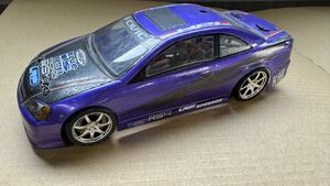 HPI 1/18 MICRO RS4 CIVIC COUPE ESボディー ORIONモーター 中古 当時物 マイクロrs4 スポコン仕様