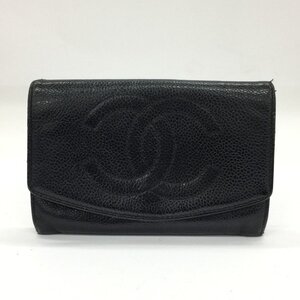 CHANEL シャネル 財布 キャビアスキン ココマーク 3453644【DAAQ9058】