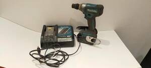 makita 充電式インパクトレンチ セット 通電OK 中古品 (本体 TW181D 青 / バッテリ BL1860B / 充電器 DC18RC) マキタ 66403