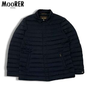 1 国内正規品 MOORER ムーレー RECANATI - S3 DOWN JACKET レカナティ ナイロン ダウンジャケット ネイビー イタリア製 48 メンズ