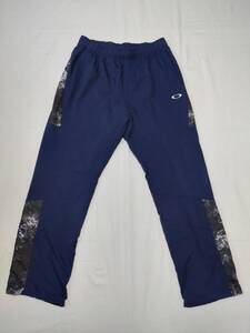 OAKLEY オークリー ENHANCE WIND MESH PANTS 10.7 ナイロン ロングパンツ size L ネイビー 美品 