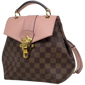 ルイ・ヴィトン Louis Vuitton クラプトン バックパック リュックサック デイパック ダミエ ブラウン マグノリア N42262 レディース 中古