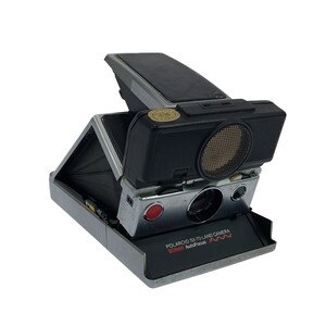 【当時物】POLAROID SX-70 LAND CAMERA SONAR ブラック ポラロイド インスタントカメラ 昭和レトロ ビンテージ 動作未確認 現状品 C4599