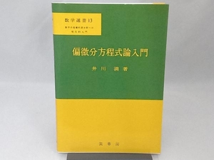 偏微分方程式論入門 井川満