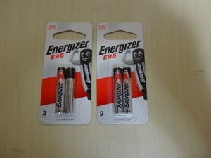 [送料無料 即決] Energizer アルカリ乾電池 単6形 2本入 E96 AAAA ２パック 未使用品　
