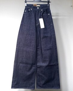 23AW 定価2.5万 新品未使用 YANUK ヤヌーク ワイドフレア デニムパンツ ジーンズ 57132300 インディゴ レディース 21