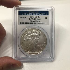 リバティ 銀貨 1オンス 純銀 PCGS MS69 2013 中古現状品