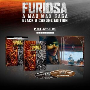 マッドマックス:フュリオサ スチールブック Furiosa A Mad Max Saga 4K 2Blu-ray SteelBook Theatrical Version Black & Chrome Edition.