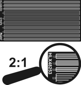 ハウラー HLX48253 1/48 帯金 0,3-1,0mm (100mm×50mm)エッチングパーツ