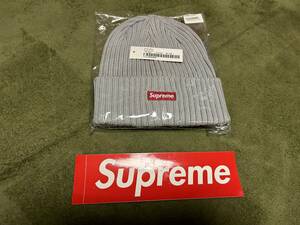 未使用　SUPREME シュプリーム 21SS Overdyed Beanie ビーニー ニット帽子 パーカー　Tee グレー grey cap stussy human made xlarge 