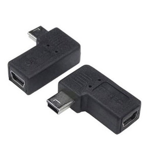 変換名人 USB2.0 L型変換プラグ USB mini 5pin 左L型（フル結線）USBM5-LLF/7961ｘ１個/送料無料