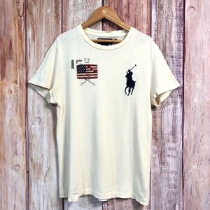 ポロバイラルフローレン　Polo by Ralph Lauren　男女兼用　トップス　半袖　Tシャツ　星条旗　ロゴ刺繍