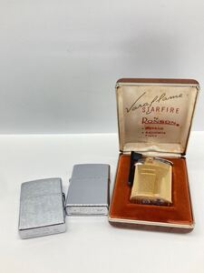 ライター ZIPPO 喫煙グッズ ３点セット 縦約5-5.5cm ケース付き 着火未確認1103F099-10_S_FS