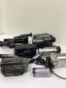 【1円スタート】SONY シャープ　Panasonic JVG/FULL HD ハンディカム デジタルビデオカメラ SHARP ソニーバッテリーあり　豪華セット