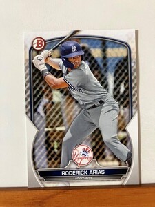 【2023 Bowman Draft】BD-49 Roderick Arias New York Yankees