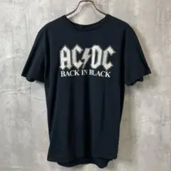 ACDC　バンドミュージックＴシャツ　サイズＸＬ　黒ブラック　メンズ　古着