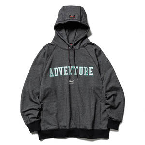 NANGAナンガ ECO HYBRID ADVENTURE SWEAT HOODIEエコ ハイブリッド アドベンチャー スウェット フーディ パーカーBLACK黒#M新品 送料込