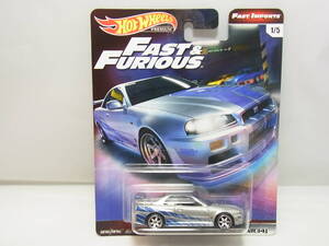 HotWheels ホットウィール FAST&FURIOUS ワイルドスピード Nissan Skyline GT-R (BNR34) 日産 スカイライン