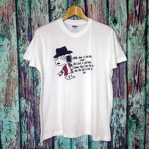 送料込★Snoopy×Billie Jean★パロディコラボ★M.J★ホワイト★S~XLサイズ