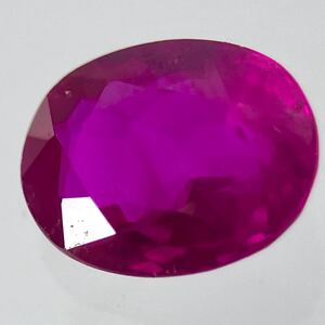 ソ付き!!1円〜!!◆天然ルビー0.434ct◆d 約5.03×3.94×2.29mm ルース 裸石 宝石 コランダム ルビーw3/222