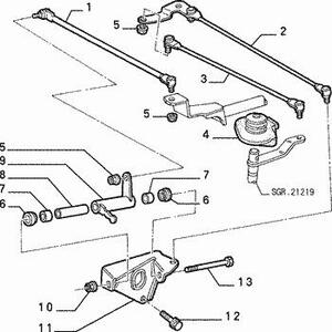 ♪ 稀少 欠品 パーツ アルファロメオ 145 155 等 シフト リンケージロッド １本 純正 OEM 新品未使用品 ♪