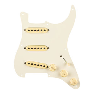 Fender フェンダー Pre-Wired Strat Pickguard Eric Johnson Signature Parchment 8 Hole PG 配線済みピックアップセット