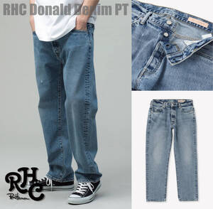 【定価50,600円】ロンハーマン RHC Donald Denim Pants ビンテージ加工 インディゴ デニムパンツ 稀少 33 日本製 RonHerman California