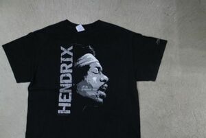 【古着レア美品JIMI HENDRIX BAND ROCKプリントTシャツ黒L】ジミヘンドリックスMUSIC夏フェスカジュアルジミヘンvintageビンテージ