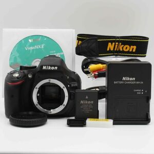 ショット数【1400枚】■ほぼ新品■ Nikon D5200 ボディ ブラック#21013