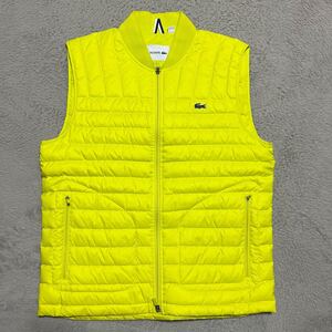 LACOSTE ライト　ダウンベスト　yellow ラコステ　L VEST 