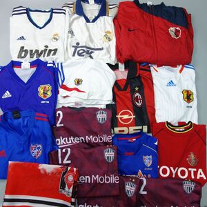 15点おまとめ 卸売 サッカー Jリーグ 海外サッカー ユニフォーム ジャージ等 日本代表 ACミラン レアルマドリード 応援グッズ