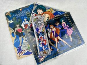 GS美神 ノート2冊　缶ペンケース (ふでばこ・ペンケース) 下敷き 文具4点セット セイカノート 日本製 90年代 当時物 新品未開封品！